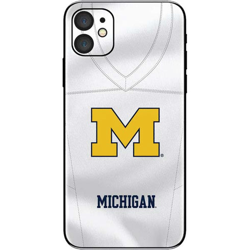 University of Michigan White Jersey iPhone 11 Skin